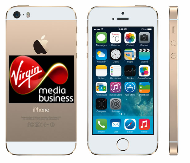 4G enabled phones like the Apple iPhone 5S coming to Virgin Media Business.