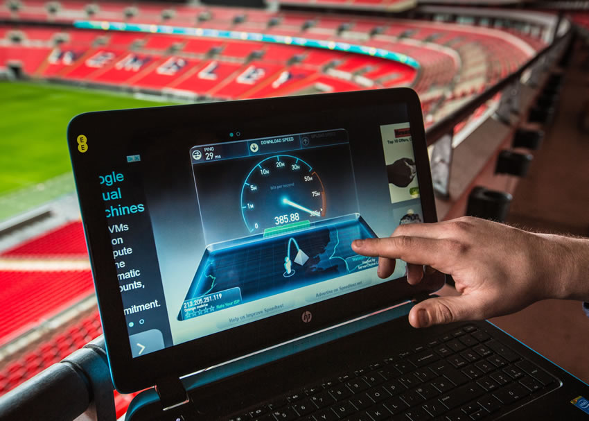 EE trials 400Mbps 4G at Wembley Stadium