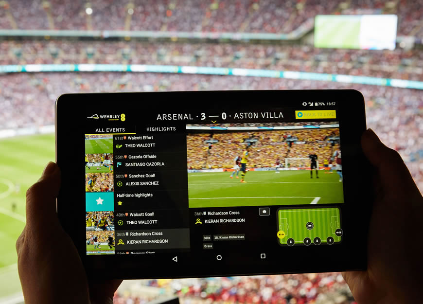 EE let football fans get closer to the action than ever with a live, interactive 4G Broadcast.