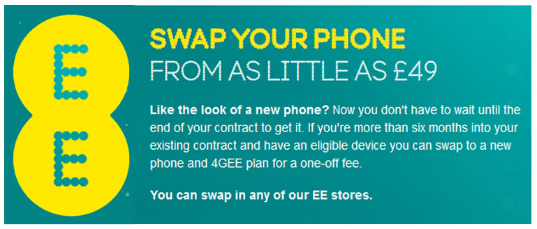 Change You 4G Phone Every 6 Months with EE Swap.