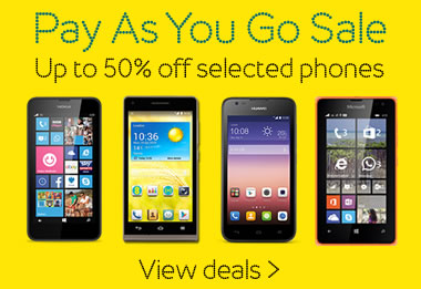 EE pay as you go sale offers up to 50% off on selected handsets