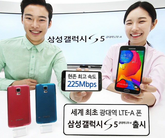 Samsung Galaxy S5 Goes 4G-LTE Advanced 