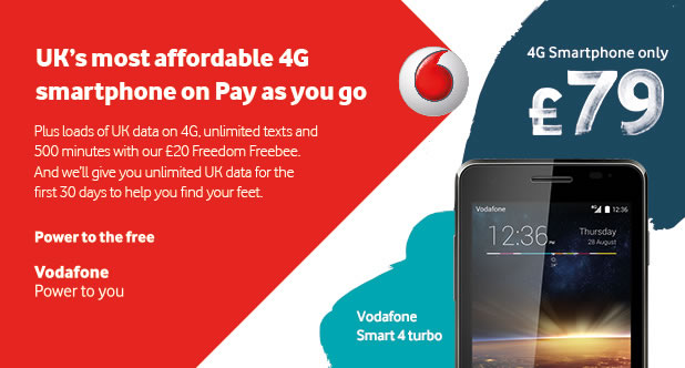 Pay as you go 4G comes to Vodafone