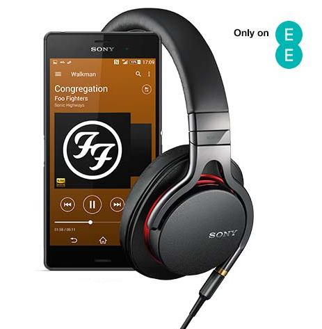 Get yourself a free pair of headphones and free music with a Sony Xperia Z3 or Z3 Compact on an EE plan.