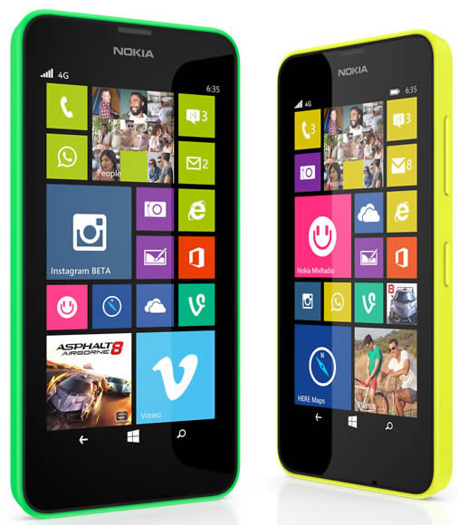 The Nokia Lumia 635- an affordable 4G Windows Phone