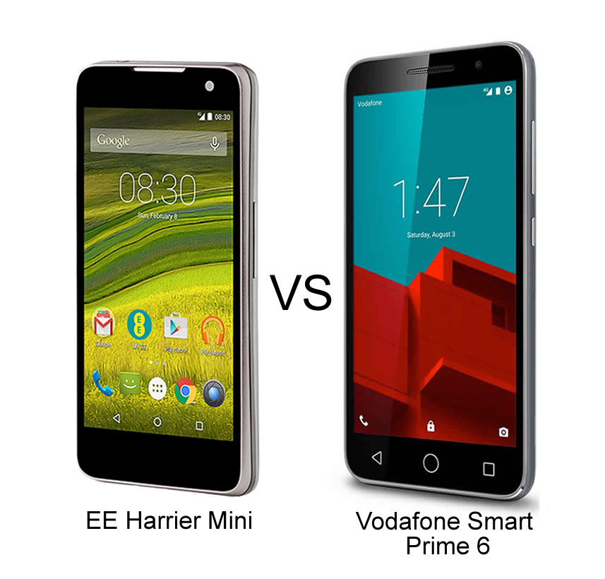 EE Harrier Mini vs Vodafone Smart Prime 6