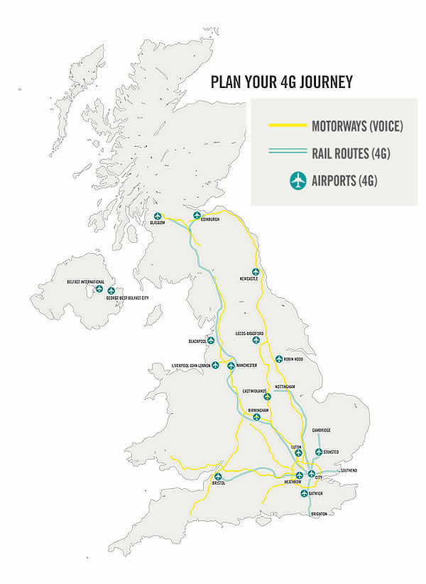 EE makes impressive inroads with 4G for UK travellers